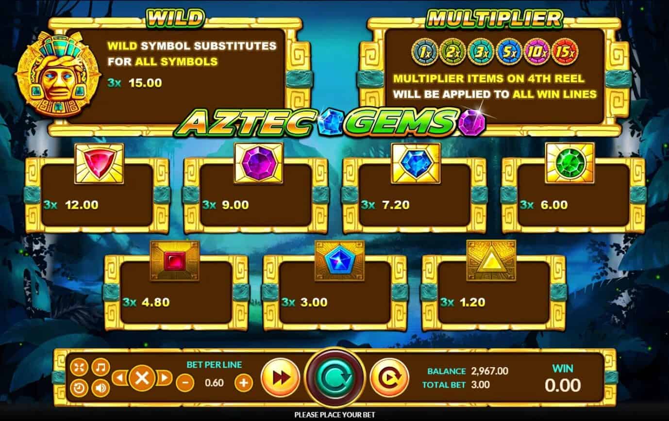 Aztec Gems Info XOSlot