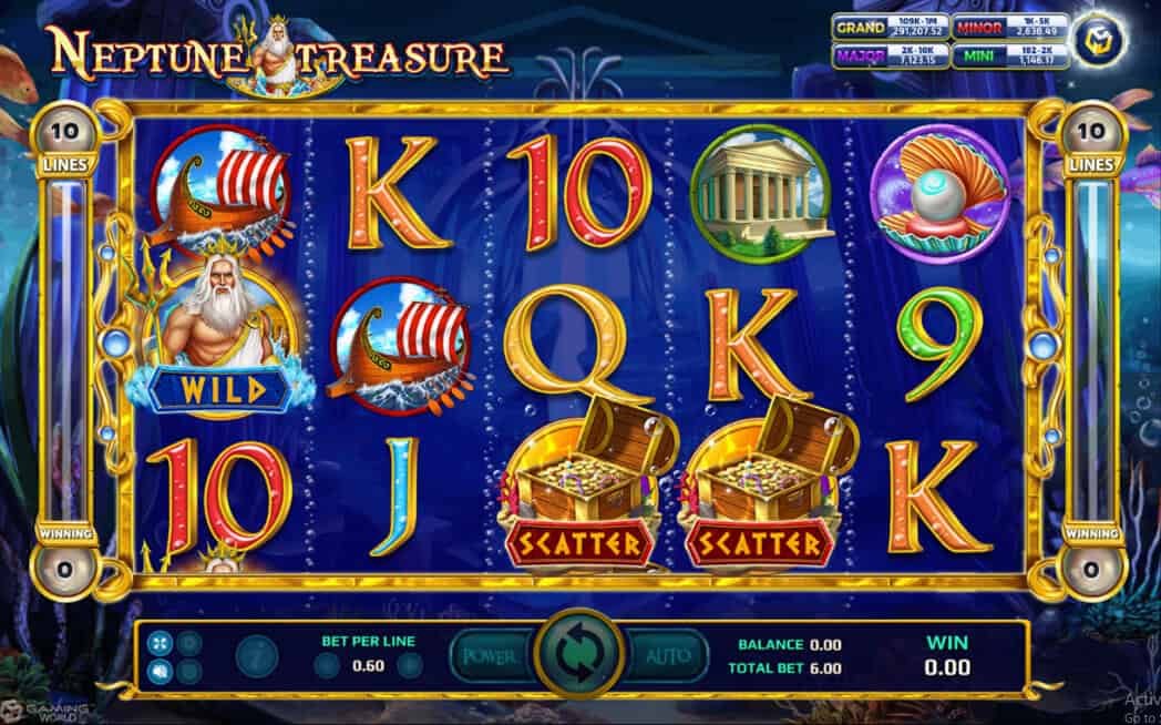 Neptune Treasure Game XOSlot