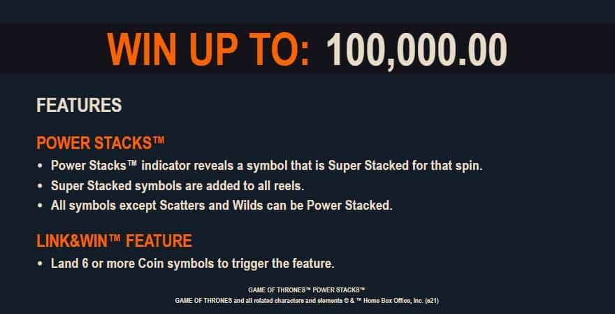 Game of Thrones Power Stacks สล็อต Microgaming จาก slotxo วอ เลท